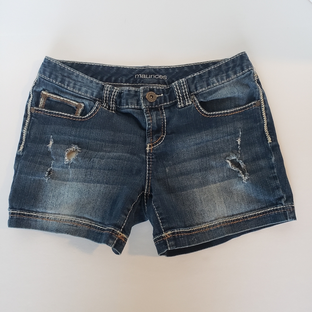 Maurice's size 9/10 blue jean denim shorts